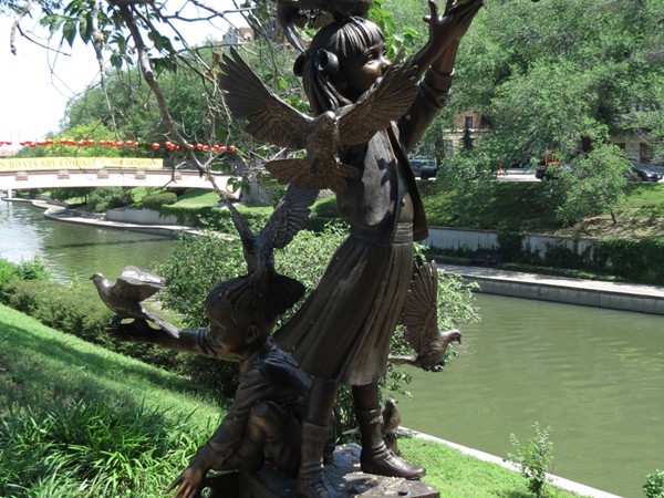 One of my favorite statues along Brush Creek
