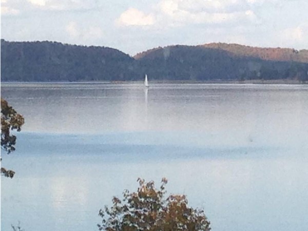 View from Garfield. Sailing is one of many great opportunities at Beaver Lake in Benton County