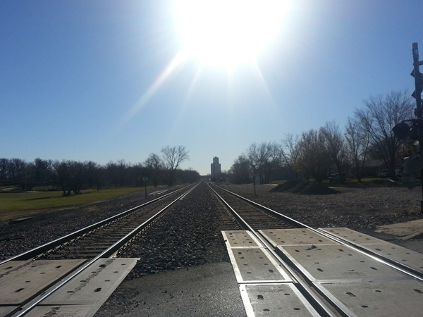 Railroad tracks in Edgerton
