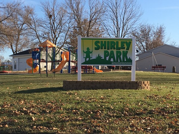 Gorgeous green space with several activities at the neighborhood park in Elk Run's Shirley Addition