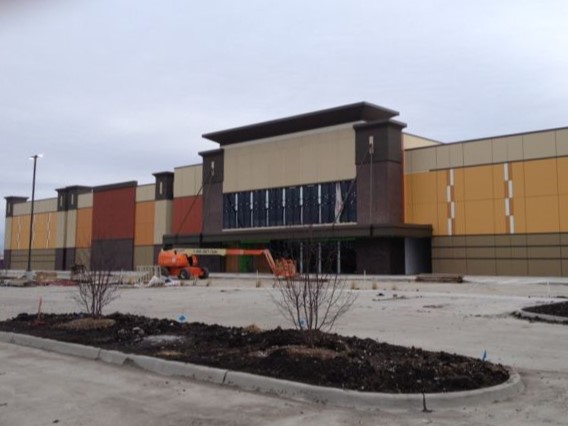 Nearly completed Cinemark Movie Theater in Altoona