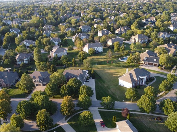 Aerial view of Whitehorse, Leawood KS