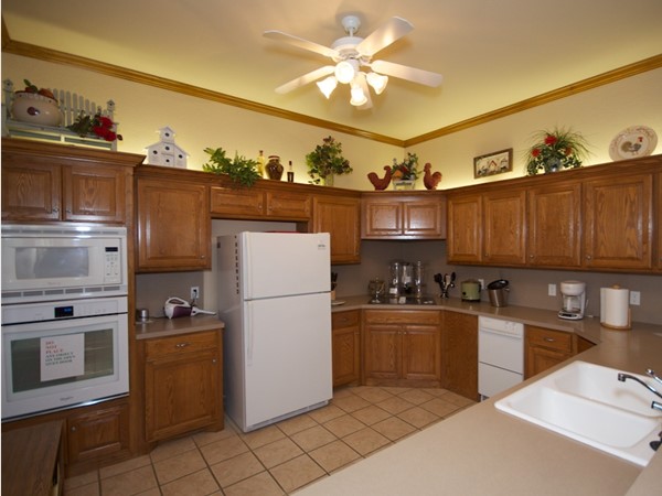 The clubhouse features a full kitchen