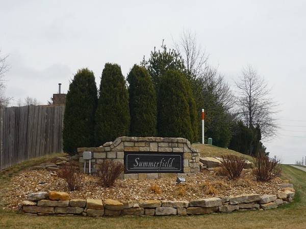 The sign at the entrance to Summerfield
