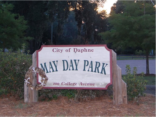 One of the benefits of living in Olde Towne Daphne, May Day Park
