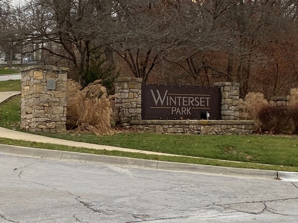 One of multiple entrances to Winterset Park