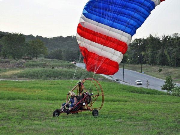 The Branson Balloon Festival also features powered parachutes 