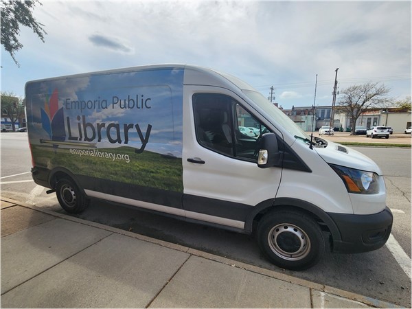 The Emporia Public Library van that brings library fun to community events 