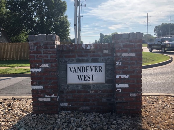 Entrance to Vandever West Located Off 101st 