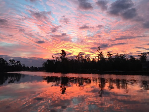 Sunrises on the west fork of the Calcasieu River are breathtaking 