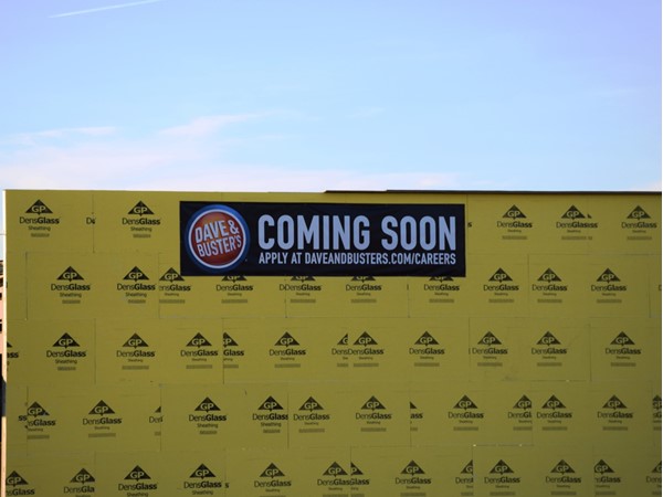 Dave & Busters, an adult arcade and dining venue is under construction at Gateway Town Center