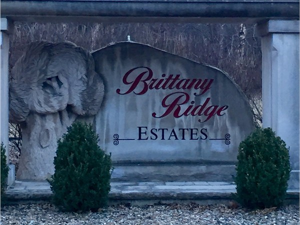 Drive through Brittany Ridge Estates where you will find beautiful homes with a beautiful view