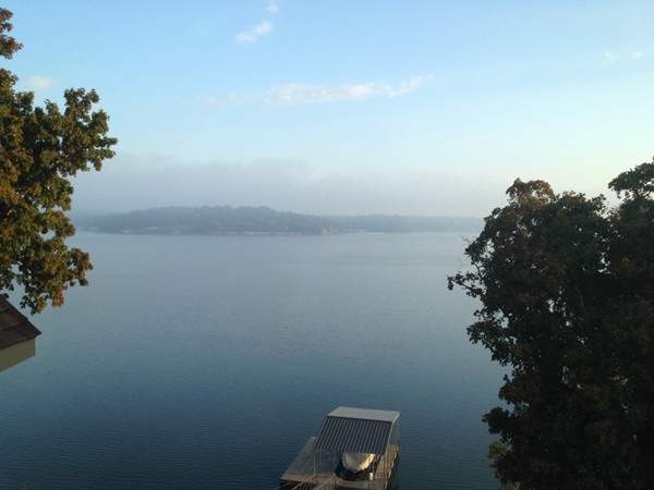 Foggy Fall morning on the lake