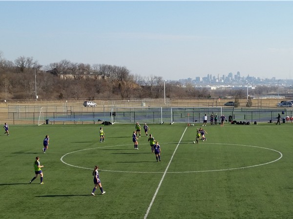 One of the most beautiful soccer fields around!  Overlooking downtown KC