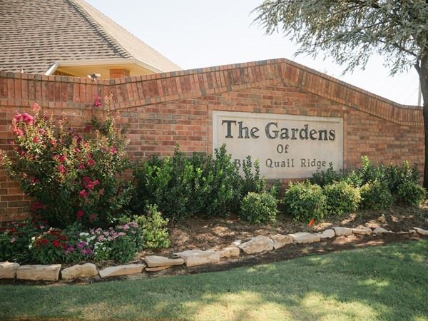 The Gardens of Blue Quail Ridge is a wonderful gated community and a beautiful entrance 