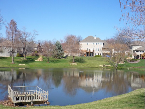 The lake at the entrance to Somerset Estates 