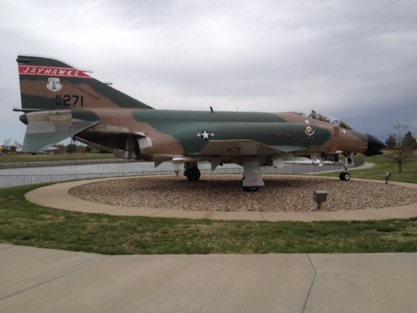 McDonnell Douglas F-4 Phantom on display at the 184th Kansas Air National Guard