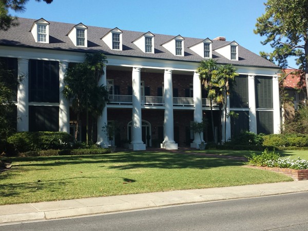 Chi Omega sorority house on the LSU campus 
