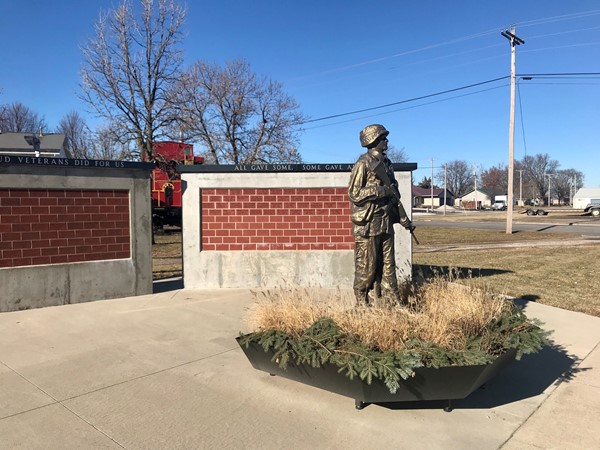 The Baxter Veteran’s Memorial is a neat tribute in downtown Baxter