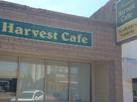 The Inman Harvest Cafe, which has a great German buffet at lunch on Thursdays 
