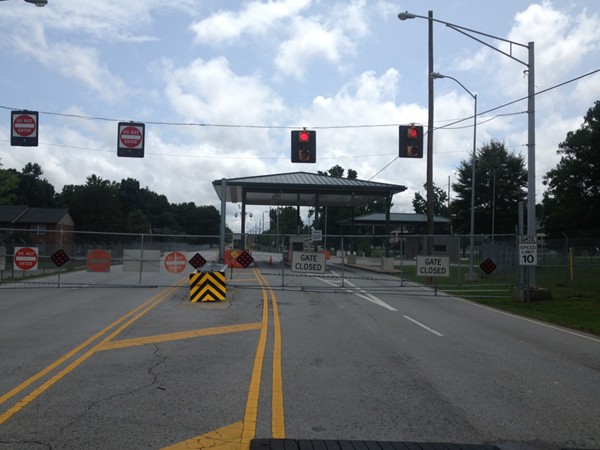 Gate ten on Patton Road entering RSA, AL