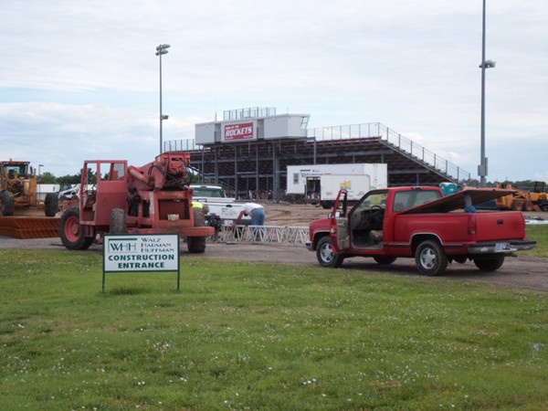 Stadium construction continues at South Rose Hill High School