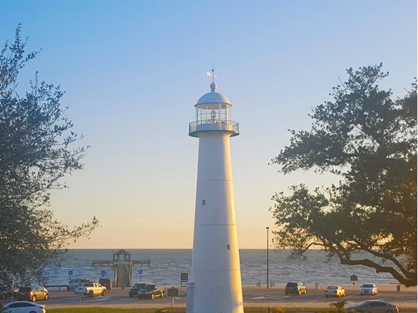 The Biloxi Lighthouse is the only lighthouse in the middle of a 4-lane highway