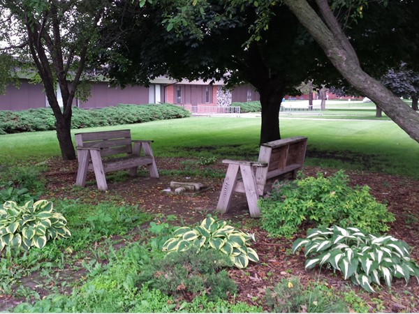 Sitting area outside DNH Elementary