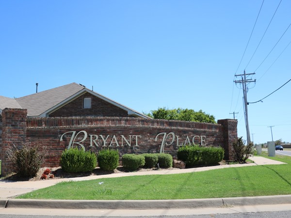 Bryant Place is located just south of Bryant Elementary School 