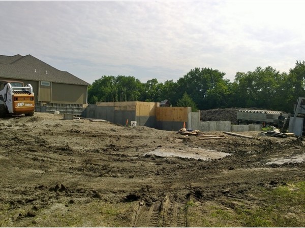Another new foundation being poured today. Construction by Heritage Homes, Craig Lutz, Contractor