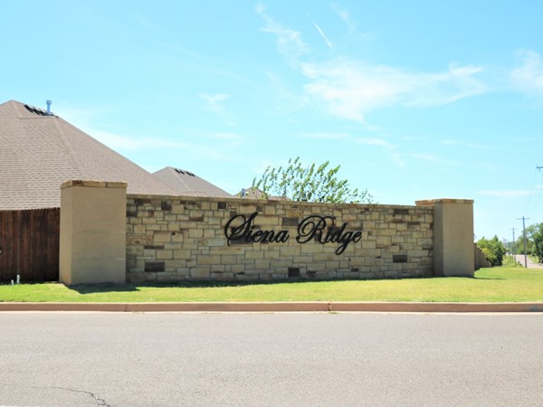 It is a bright sunny day in Moore at the Siena Ridge Community