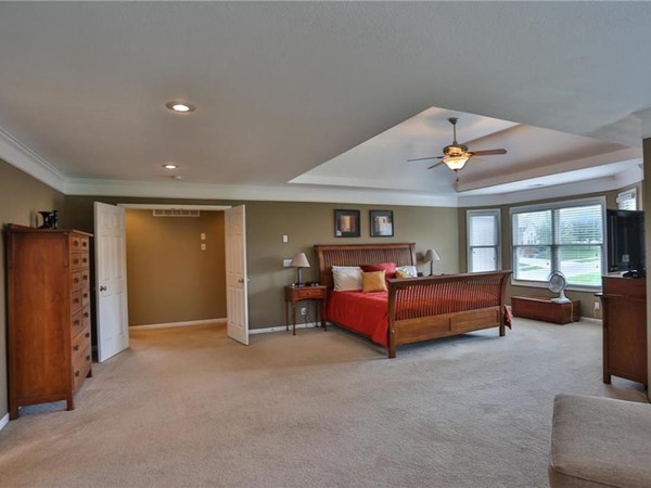 A big master bedroom at Rock Hill Subdivision, in Blue Springs, Missouri
