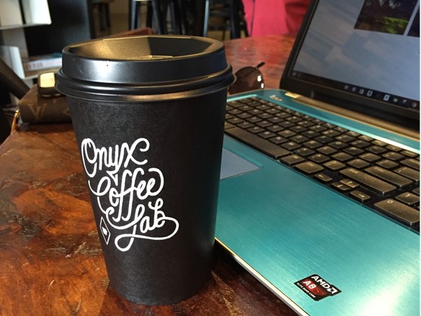 What a way to enjoy a delicious coffee in Springdale at the Onyx Coffee Lab