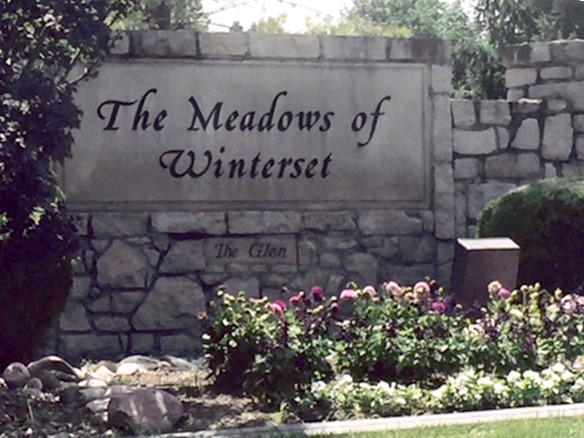 Entrance to The Meadows of Winterset