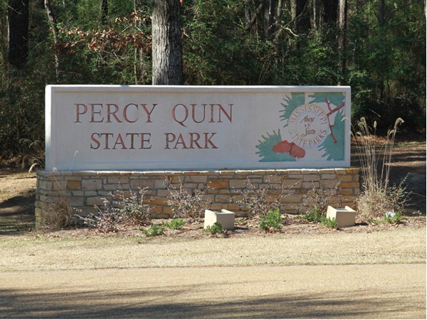 Entrance of Percy Quin State Park, McComb, MS