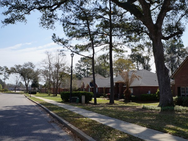 Tree-lined streets are a hallmark of Sehoy in Daphne, AL