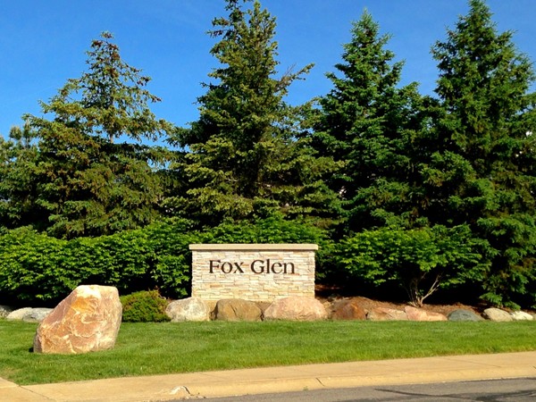 Fox Glen entrance, right off of Ellsworth