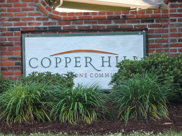 Welcome to Copper Hill Subdivision 