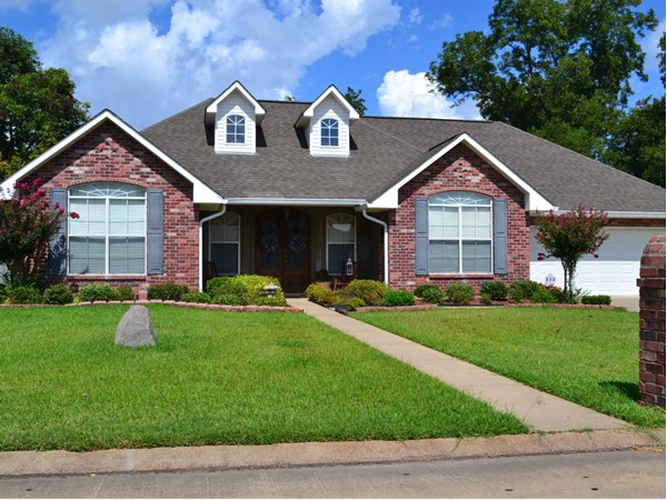 One of many quaint, inviting homes in the Bocage subdivision 