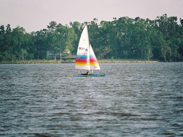Sailing on Lake Charles