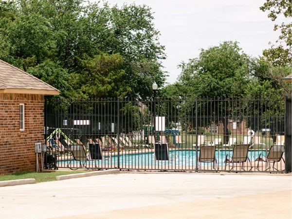 Community, gated pool in Fenwick