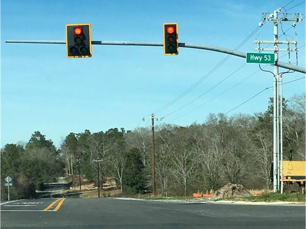 Newly needed red light at Hwy 53 and Shaw Road