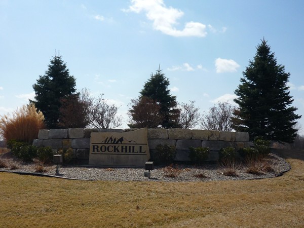 The sign at the entrance to Rock Hill