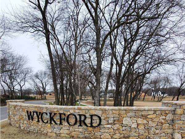 New gated subdivision in Wyckford at Forest Ridge