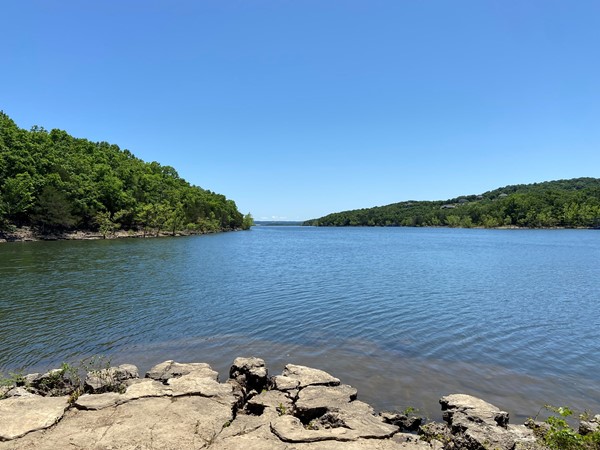 The Cove at Indian Point Condominiums view from trail down to Table Rock Lake