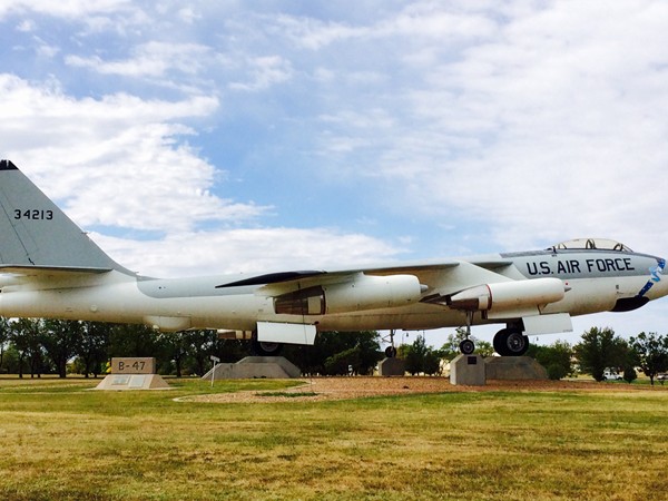 B-47 on static display at the McConnell Air Force Base Air Park
