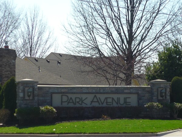 The sign at the entrance to Park Avenue