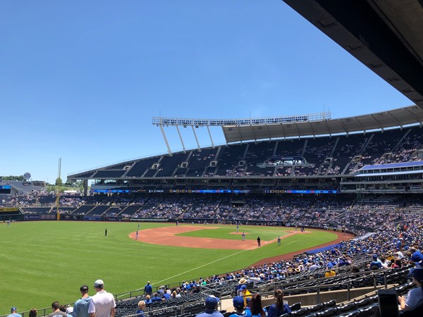 Let’s go Royals! What a beautiful day to catch a game at Kauffman Stadium