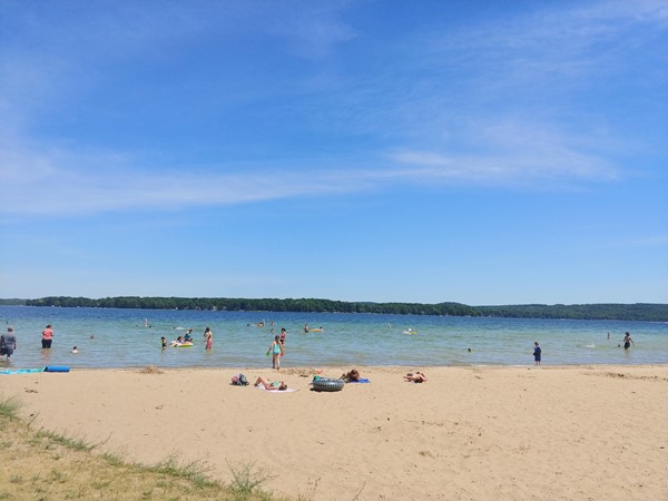 Bring the family for a fun day in the sun at Interlochen State Park on Duck Lake 