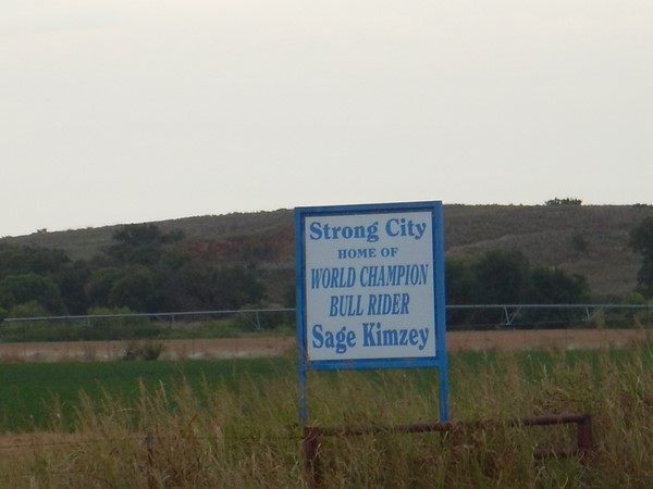 Strong City proud - home of World Champion bull rider